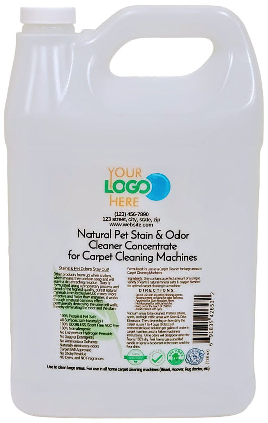 1 Gallon, case of 4, private labeled stain and odor eliminator