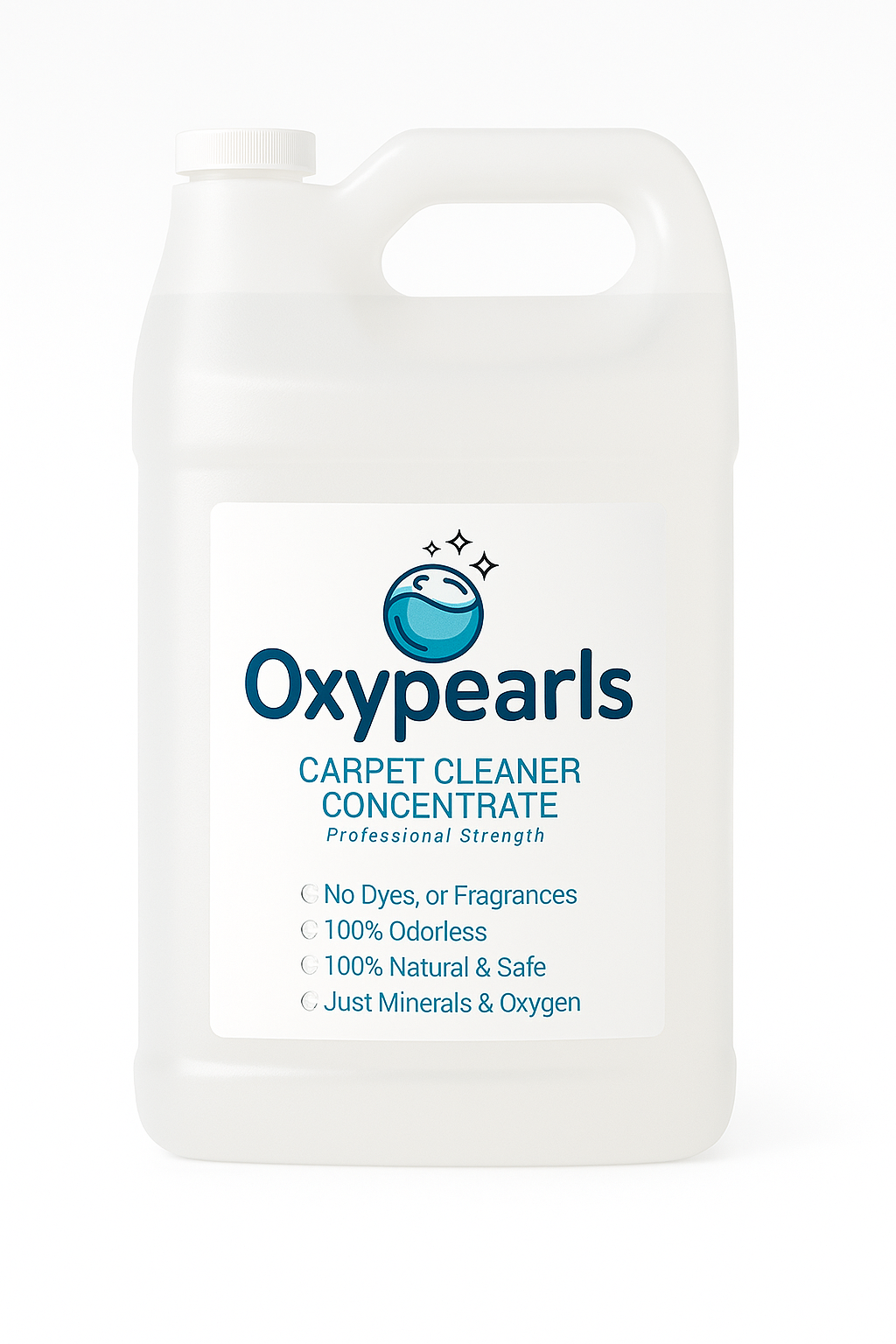 1 Gallon Oxypearls Cleaner Concentrate for Carpet and Spot Cleaning Machines
